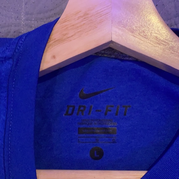 Blue Nike legacy lacrosse shirt sleeve t shirt - Picture 6 of 7